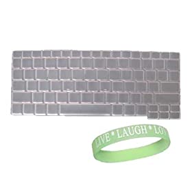 One Laptop Keyboard Skin Cover for Both Models of the Acer Aspire One Netbook + A Live*Laugh*Love Wrist Band!!! (Notebook Accessories Only, Laptop Not Included)