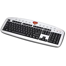 i-rocks Superman Media Slim Keyboard (Silver)