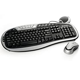 Verbatim 96665 Go Wireless Multimedia Keyboard and Mouse (Silver)