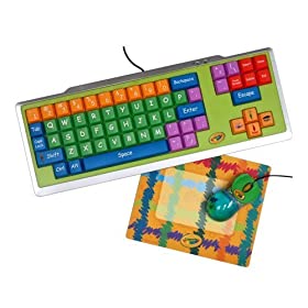 Crayola Keyboard w/ Mouse and Mouse Pad Bundle