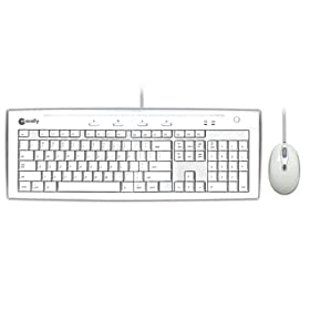 Macally IKEY5COMBO USB Slim Keyboard and Optical Game Mouse Combo