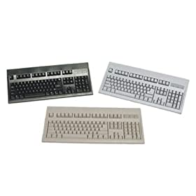 Rohs Compliant, IBM Standard Layout, PS2 Keyboard In Black