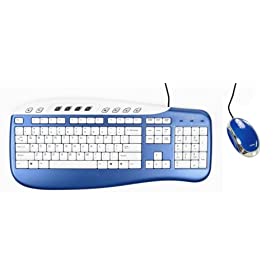 Saitek USB Keyboard & Mouse Combo - Blue