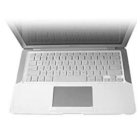 Rasfox MacBook Air Keyboard Skin (covers keyboard and palm area) - color White